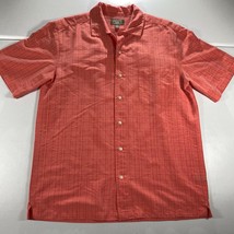 Foundry Supply Co Shirt Mens L Tall LT Red Plaid Button Up Casual - £18.16 GBP