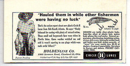1948 Vintage Ad Circle H Perch Fishing Lures Holden Line Co Cleveland,OH - $9.25