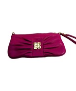 BCBG MAX AZRIA GENIUNE LAMBSKIN LEATHER  CLUTCH BAG $138 Very Good Condi... - $36.63