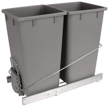 Häfele Double 27 Qt Soft-Close Pull-Out Trash Bin System – 54 Qt Total C... - $152.74 CAD