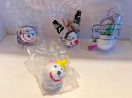 4 Jack in the Box Christmas Holiday Winter Antenna Ball Ornaments Sealed - £11.36 GBP