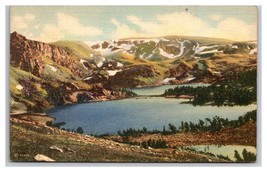 Twin Lakes Lodge Cooke City Highway Montana MT UNP LInen Postcard Z1 - £2.33 GBP