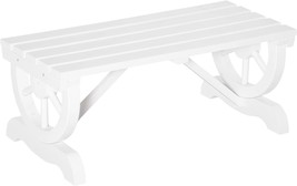 Rustic Country Style Patio Furniture, White, Outsunny 2-Person, Support 550 Lbs. - £84.46 GBP