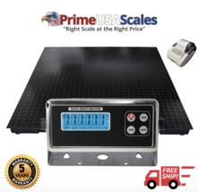 Prime OP-916 60&quot;x60&quot; Floor Scale 10,000 lb x 1 lb &amp; Printer with 5 YR Wa... - £816.80 GBP