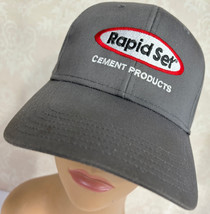 Rapid Set Cement Products Gray Snapback Baseball Cap Hat - £12.86 GBP