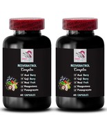 Mangosteen Fruit - RESVERATROL COMPLEX - Pure blend 2 Bottle 120 Capsules - $39.91 CAD