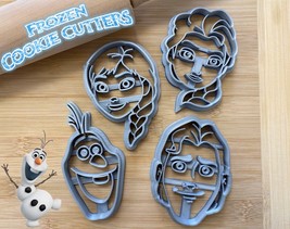 Frozen Set Of 4 Cookie Cutters | Olaf | Anna | Elsa | Hans | Disney Prin... - £3.90 GBP+