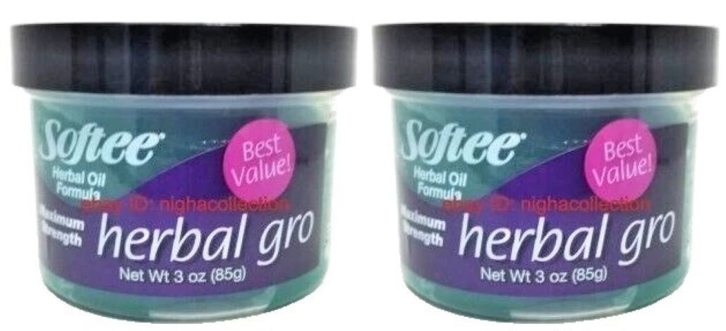 2X Softee Herbal Gro Oil Hair &amp; Scalp​ Vitamins A &amp; E Maximum Strength 3... - $17.81