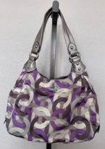Coach Madison Optic Maggie Silver Double Strap Purse Handbag - $79.19