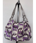 Coach Madison Optic Maggie Silver Double Strap Purse Handbag - $111.13 CAD