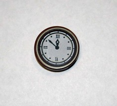 Clock Brown Time 2x2 construction piece - £1.43 GBP