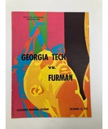 December 22 1971 Georgia Tech vs Furman Basketball Official Program - £22.69 GBP