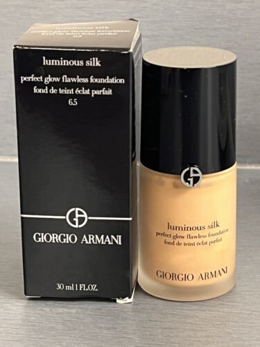 Primary image for Giorgio Armani Luminous Silk Perfect Glow Flawless Foundation 6.5 Tawny 1 oz