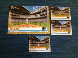 2019 Topps Gold Team Stadium 5x7 Miami Marlins 01/10 &amp; Montgomery Club &amp;... - £6.73 GBP