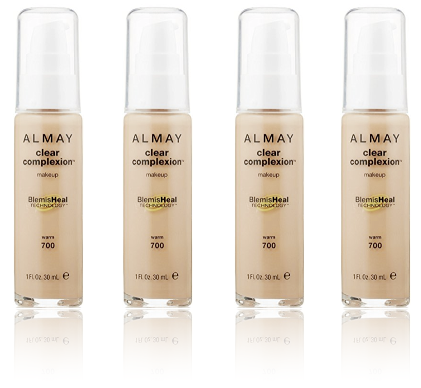 Primary image for (4-Pack) ALMAY Clear Complexion Liquid Makeup, Warm 700 - 1 fl. Oz (30 ml)