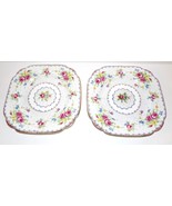 PAIR OF ROYAL ALBERT ENGLAND BONE CHINA PETIT POINT 6 1/8&quot; BREAD &amp; BUTTE... - £18.18 GBP