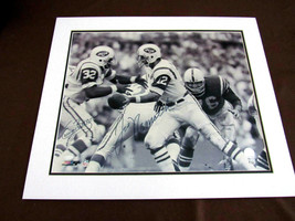 JOE NAMATH EMERSON BOOZER 1969 SBC NY JETS SIGNED AUTO 16X20 B&amp;W PHOTO S... - $395.99