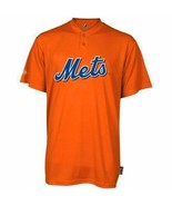 Majestic Brand ~ Men&#39;s Size Medium ~ &quot;METS&quot; Orange ~ Short Sleeve Shirt - $427.20 MXN