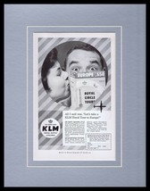 1959 KLM Royal Dutch Airlines Framed 11x14 ORIGINAL Vintage Advertisement  - £39.56 GBP