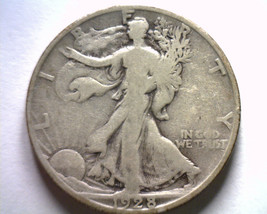 1928-S WALKING LIBERTY HALF VERY GOOD VG NICE ORIGINAL COIN BOBS COINS F... - £18.02 GBP