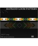 Delica Bead Hatband Loom Pattern No88 - 3 Color Variants Native American... - $5.81 CAD