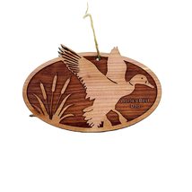 Flying Duck Worlds Best Dad - Cedar Ornament - $19.59