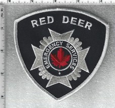 Red Deer Emergency Services (Alberta, Canada) white Shoulder Patch - $434.87 MXN