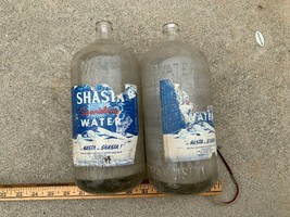 Vintage Seltzer Soda Bottle Shasta Water  Clear San Francisco label - £35.81 GBP