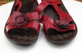 Tripper Sz 38 M Red Slingback Leather Women Sandals - £15.56 GBP
