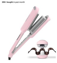 Curling Iron Hair Crimper Waver - ROVY Beach Waves Curling Wand, Ionic D... - €50,24 EUR