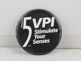 Retro Gum Pin - Wrigely 5 Stimulate your Senses - Celluloid Pin  - $15.00