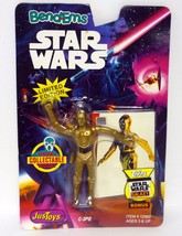 Star Wars Bend-Ems C-3PO JusToys Action Figure Bendable MOC 1993 - £4.72 GBP