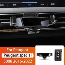 E phone holder for peugeot 5008 2016 2022 360 degree rotating gps special mount support thumb200