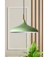 Champion Mint Green Wooden Single Chandelier Pendant Lamp Living Room Ki... - £62.12 GBP