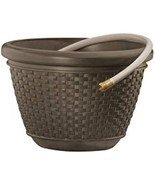 Suncast CPLHPW100 HPW100 Mocha Wicker 100-Foot Capacity Hose Pot, Brown - $972.39 MXN