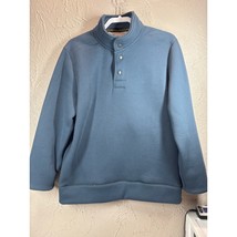 Jeremiah &amp; Sons Mens Blue Sherpa Lined Waffle Knit Pullover Sweatshirt S... - $558.84 MXN