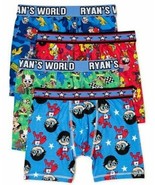 4-Pack☆Ryan&#39;s World☆Boys☆Athletic Boxer Briefs☆Underwear☆Size☆8☆Gift - £11.43 GBP