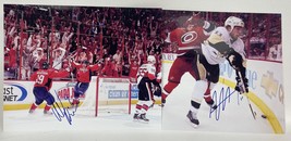 Nicklas Backstrom &amp; Jordan Staal Signed Autographed Glossy 8x10 Photos - £47.07 GBP