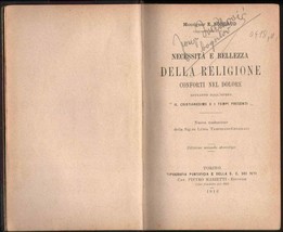1916 Necessità Bellezza Della Relligione Emile Bogaud Religion France Italy - £162.28 GBP