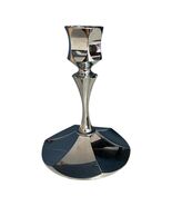 Vintage Irvinware Candlestick Holder – Mid Century Modern Silver Tone – ... - $21.60