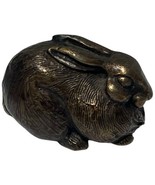 Vintage Small Miniature Joseph Addotta Bronze Figurine Bunny Rabbit Sign... - $63.77 CAD