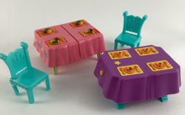 Dora The Explorer Talking Dollhouse Dining Room Table Chairs Food Flip V... - $460.80 MXN