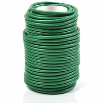 Garden Flexible Wire Tie, Tie Soft Twist Plant Ties 65.6&#39; - Green Support Plant  - £20.77 GBP