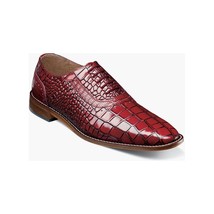 Stacy Adams Riccardi Plain Toe Oxford Shoes Animal Print Red 25575-600 - $104.99