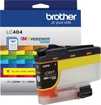 Brother Genuine Lc404Y Yellow Inkvestment Tank Ink Cartridge - £24.63 GBP