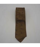 Fendi Ducks FF Monogram Brown Silk Necktie Tie - £30.95 GBP