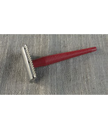 Vintage Soviet USSR Safety Razor ЮНОСТЬ YUNOST USSR Red - $14.65