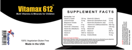 Vitamax 612-Liposomal Multivitamin Minerals For Children Health(1,60 ml bottle) image 2