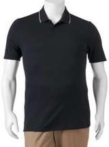 Mens Polo Big Tall Golf FILA Black Short Sleeve Tru Dry Classic Shirt $48-sz 3X - £15.82 GBP