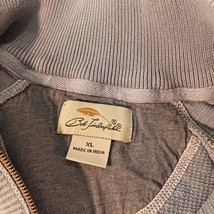 Bob Timberlake Mens Cotton Gray Sweatshirt 1/4 Zip Mock Neck Pullover Size XL image 2